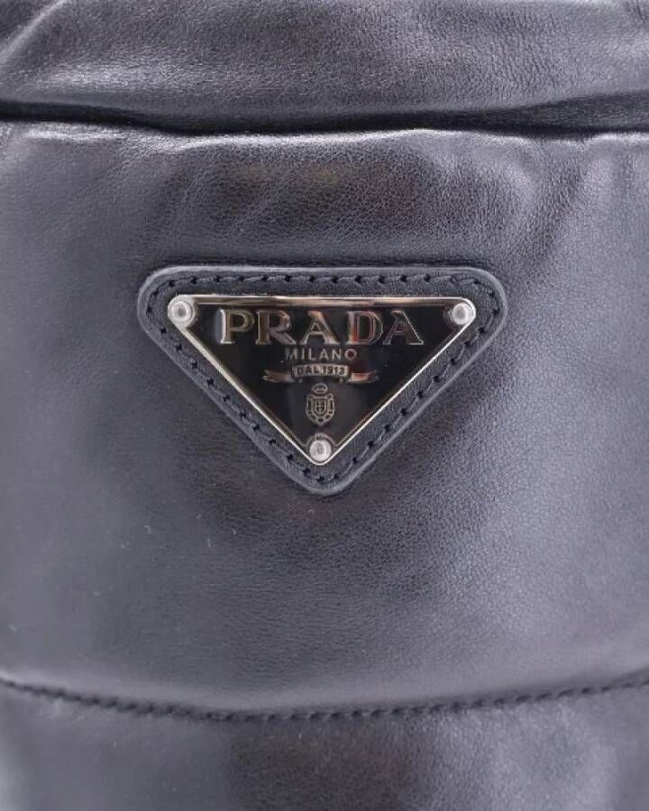 Prada Vintage Pre-owned Leather boots Black Dames