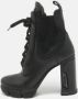 Prada Vintage Pre-owned Leather boots Black Dames - Thumbnail 2