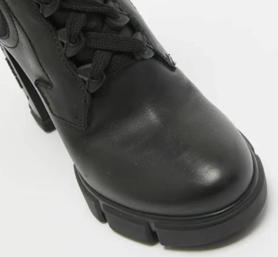 Prada Vintage Pre-owned Leather boots Black Dames