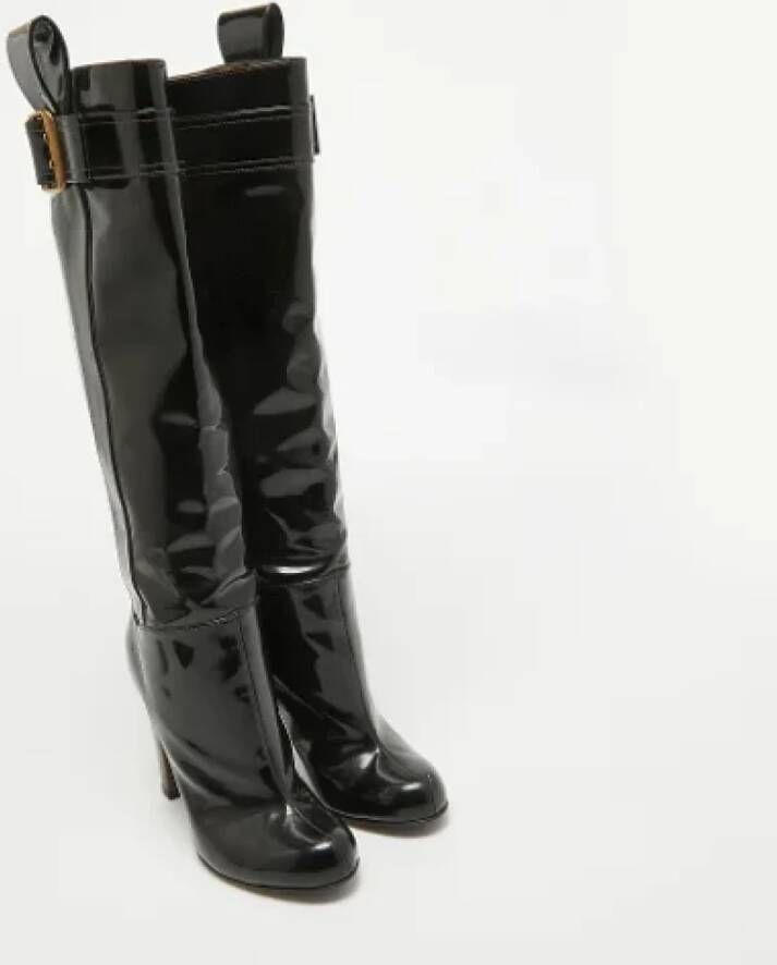 Prada Vintage Pre-owned Leather boots Black Dames