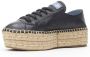 Prada Vintage Pre-owned Leather espadrilles Black Dames - Thumbnail 4