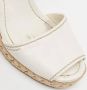 Prada Vintage Pre-owned Leather espadrilles White Dames - Thumbnail 7