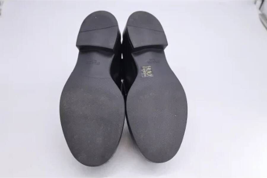 Prada Vintage Pre-owned Leather flats Black Dames