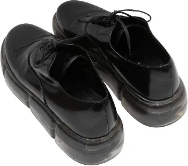 Prada Vintage Pre-owned Leather flats Black Dames