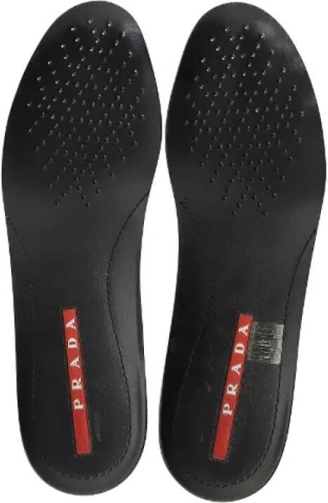 Prada Vintage Pre-owned Leather flats Black Heren