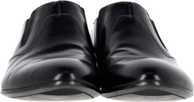 Prada Vintage Pre-owned Leather flats Black Heren