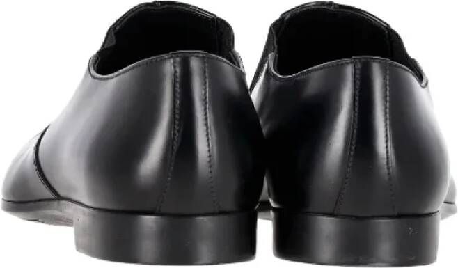 Prada Vintage Pre-owned Leather flats Black Heren