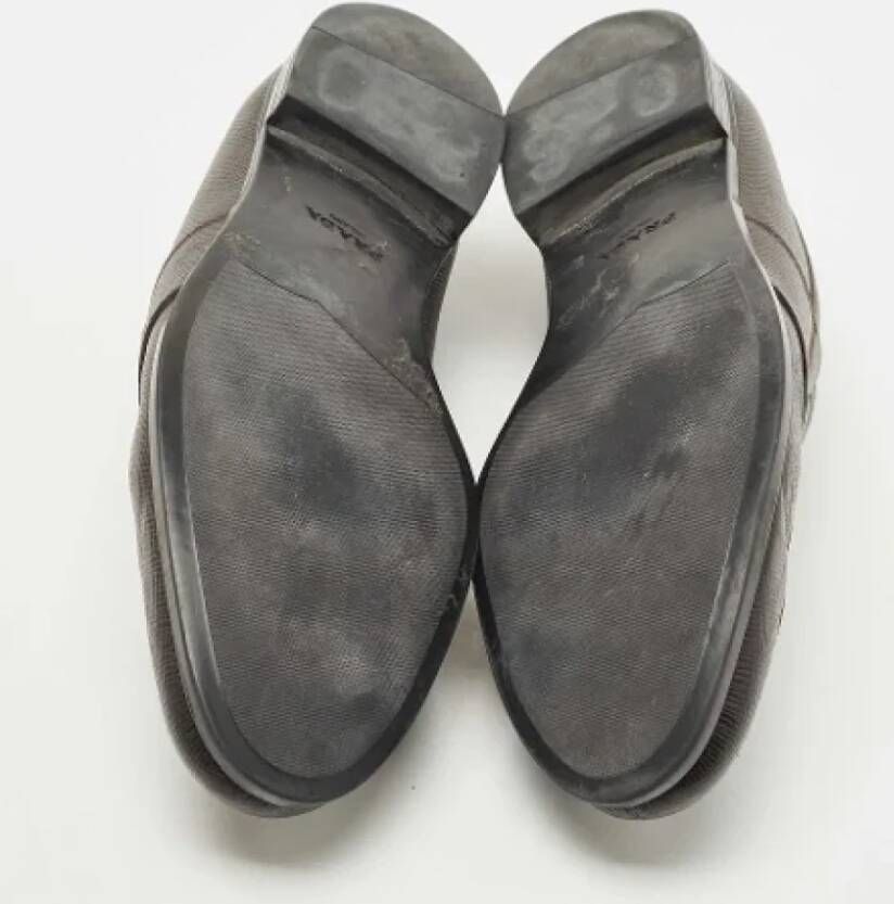 Prada Vintage Pre-owned Leather flats Brown Dames