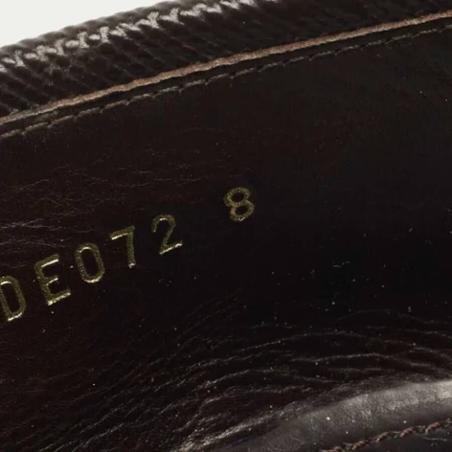 Prada Vintage Pre-owned Leather flats Brown Dames