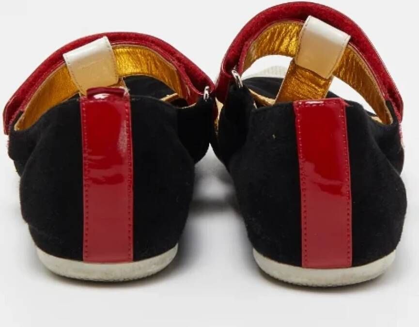 Prada Vintage Pre-owned Leather flats Multicolor Dames