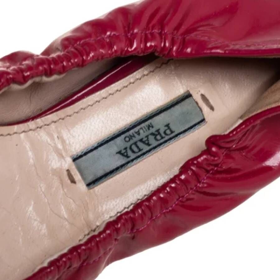 Prada Vintage Pre-owned Leather flats Pink Dames