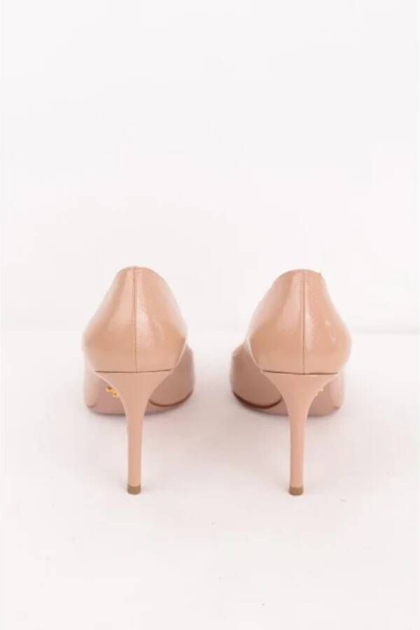 Prada Vintage Pre-owned Leather heels Beige Dames