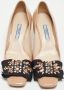 Prada Vintage Pre-owned Leather heels Beige Dames - Thumbnail 3