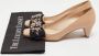 Prada Vintage Pre-owned Leather heels Beige Dames - Thumbnail 9