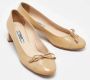 Prada Vintage Pre-owned Leather heels Beige Dames - Thumbnail 4