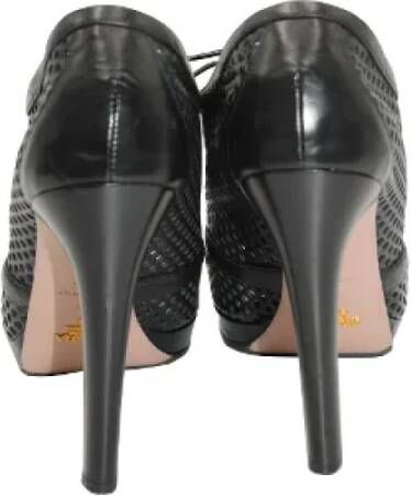 Prada Vintage Pre-owned Leather heels Black Dames