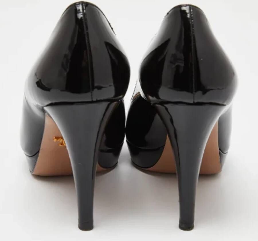 Prada Vintage Pre-owned Leather heels Black Dames