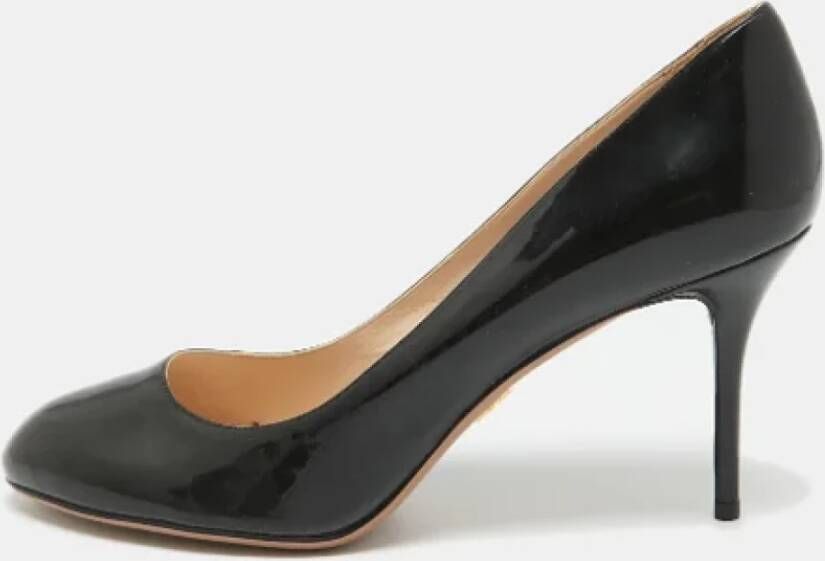 Prada Vintage Pre-owned Leather heels Black Dames