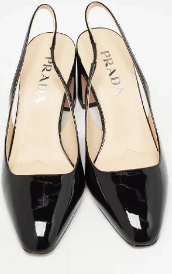 Prada Vintage Pre-owned Leather heels Black Dames