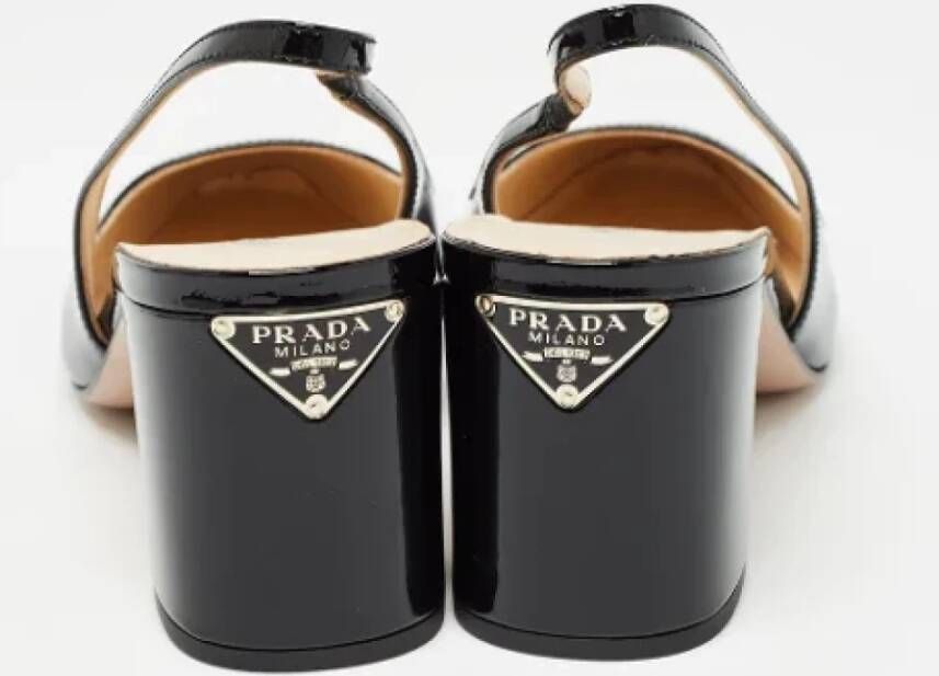 Prada Vintage Pre-owned Leather heels Black Dames