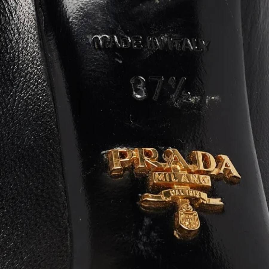 Prada Vintage Pre-owned Leather heels Black Dames