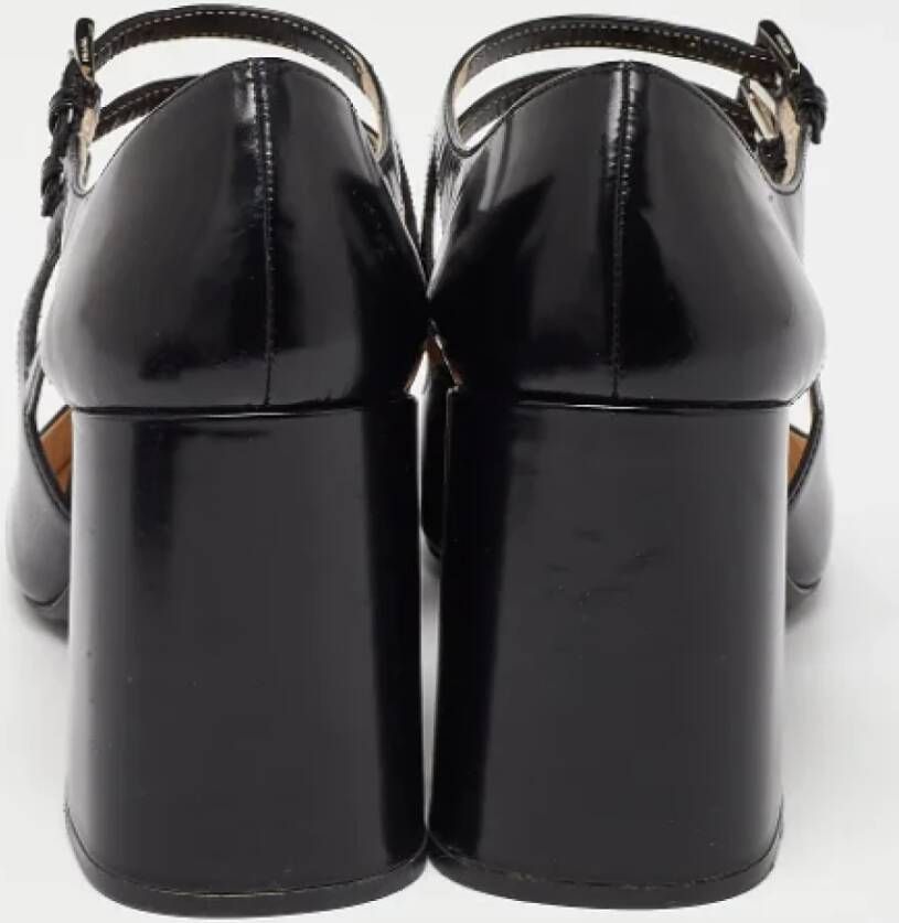 Prada Vintage Pre-owned Leather heels Black Dames