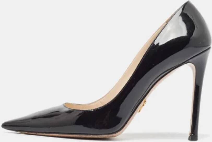 Prada Vintage Pre-owned Leather heels Black Dames