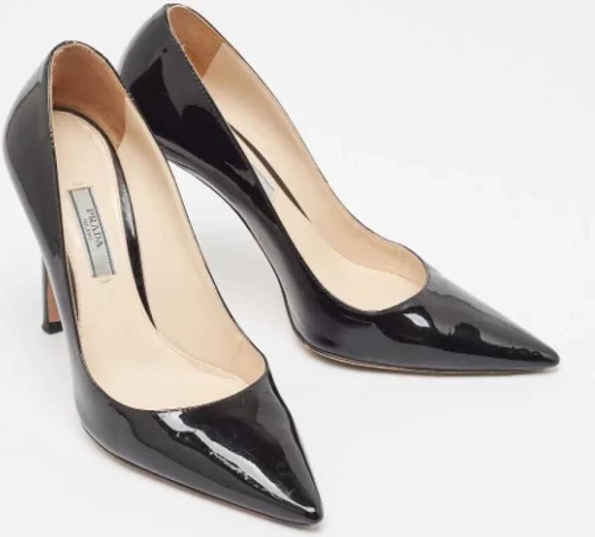 Prada Vintage Pre-owned Leather heels Black Dames