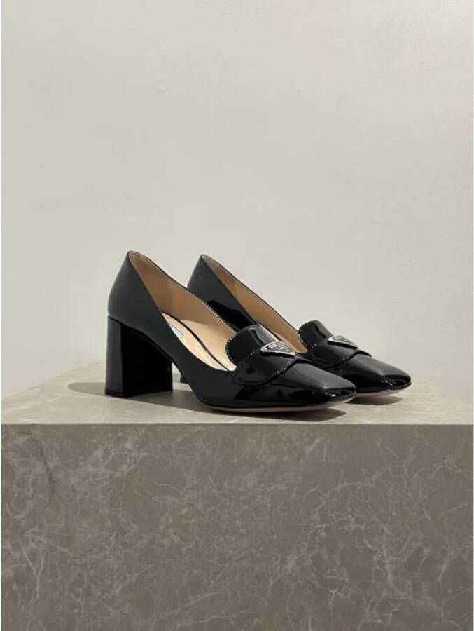 Prada Vintage Pre-owned Leather heels Black Dames