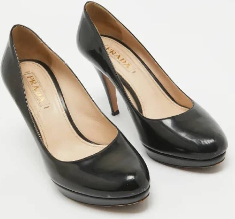 Prada Vintage Pre-owned Leather heels Black Dames