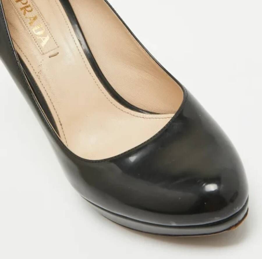 Prada Vintage Pre-owned Leather heels Black Dames