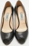 Prada Vintage Pre-owned Leather heels Black Dames - Thumbnail 2