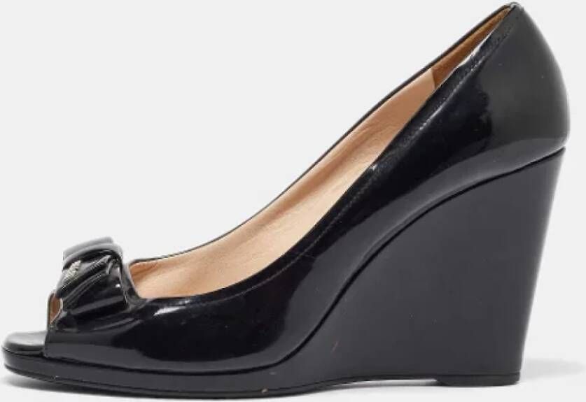 Prada Vintage Pre-owned Leather heels Black Dames