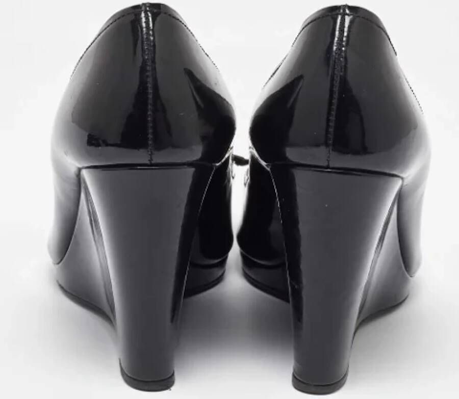 Prada Vintage Pre-owned Leather heels Black Dames