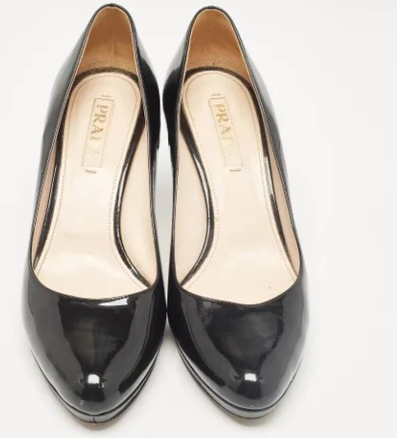 Prada Vintage Pre-owned Leather heels Black Dames