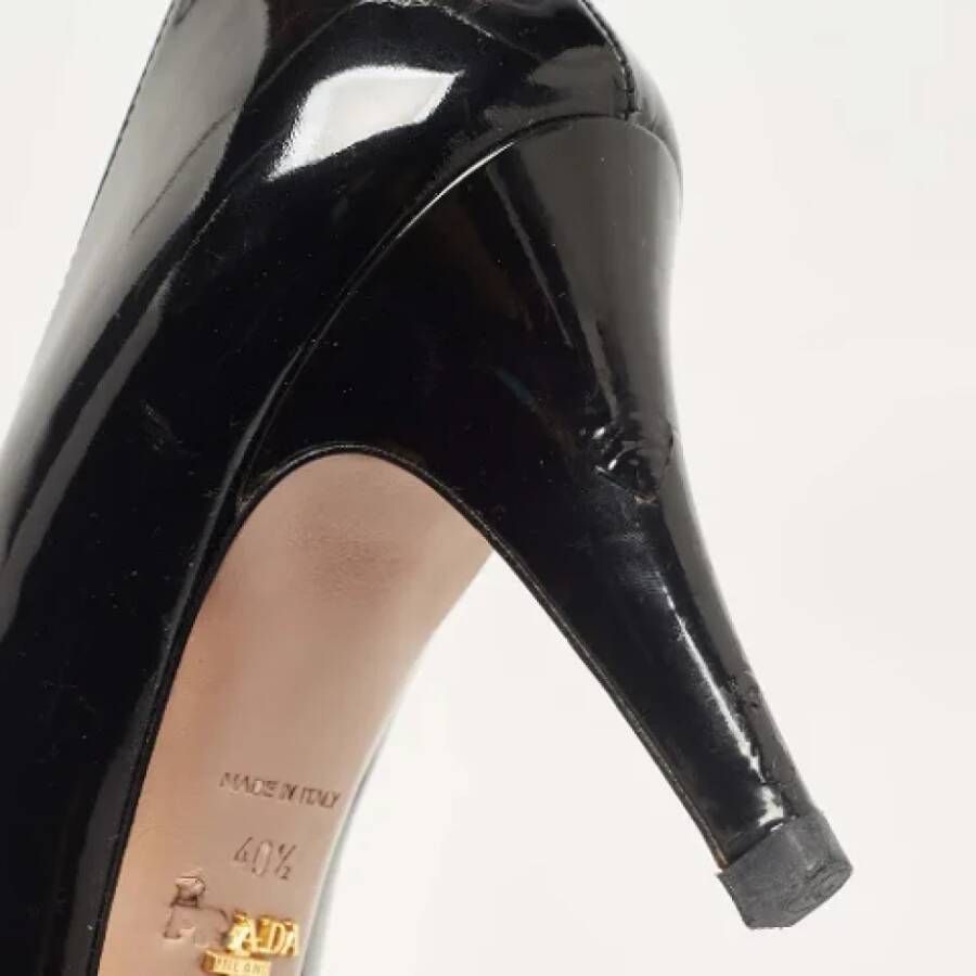 Prada Vintage Pre-owned Leather heels Black Dames