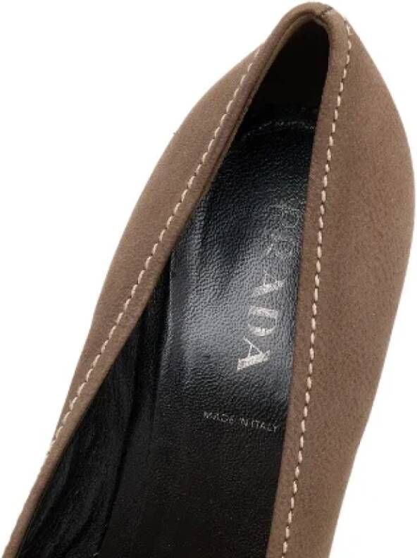 Prada Vintage Pre-owned Leather heels Brown Dames