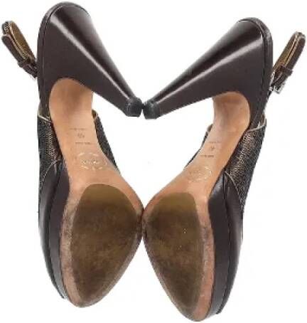 Prada Vintage Pre-owned Leather heels Brown Dames