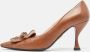 Prada Vintage Pre-owned Leather heels Brown Dames - Thumbnail 2