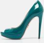 Prada Vintage Pre-owned Leather heels Green Dames - Thumbnail 2