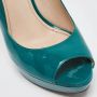 Prada Vintage Pre-owned Leather heels Green Dames - Thumbnail 8