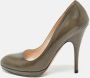 Prada Vintage Pre-owned Leather heels Green Dames - Thumbnail 2