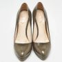 Prada Vintage Pre-owned Leather heels Green Dames - Thumbnail 3