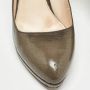 Prada Vintage Pre-owned Leather heels Green Dames - Thumbnail 7