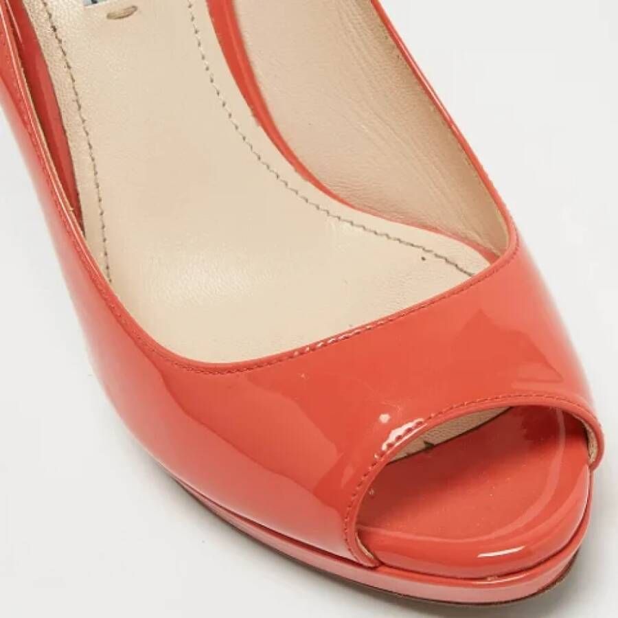 Prada Vintage Pre-owned Leather heels Pink Dames