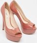 Prada Vintage Pre-owned Leather heels Pink Dames - Thumbnail 3