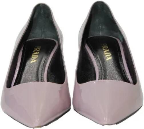 Prada Vintage Pre-owned Leather heels Purple Dames