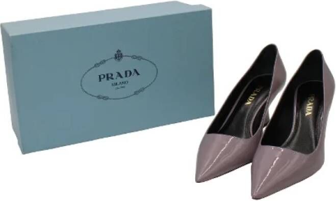 Prada Vintage Pre-owned Leather heels Purple Dames