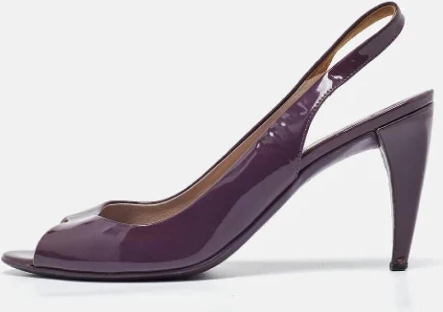 Prada Vintage Pre-owned Leather heels Purple Dames