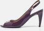 Prada Vintage Pre-owned Leather heels Purple Dames - Thumbnail 2